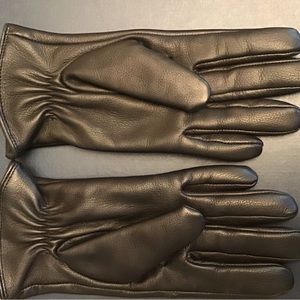 New, PU leather gloves, wemon size S, Black